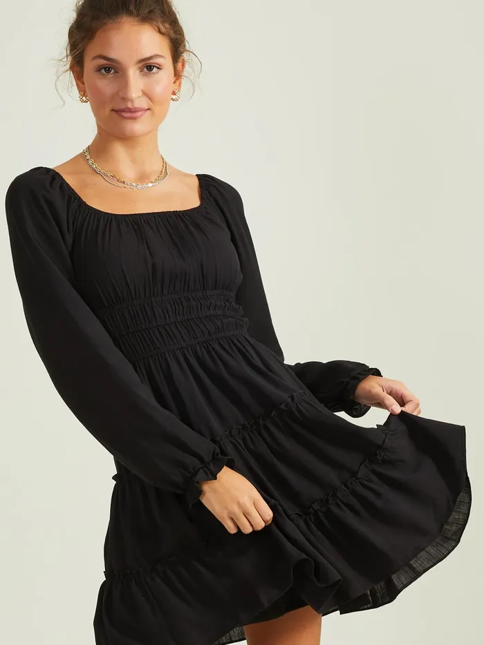 Hailey Tiered Dress Black Women Altar039d State Casual