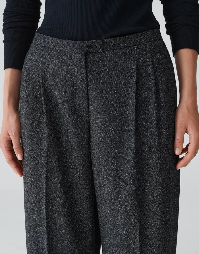 Hosen Damen OPUS Wide Leg Pants MUKINA mit Bundfalten Hosen Damen OPUS Wide Leg Pants MUKINA mit Bundfalten