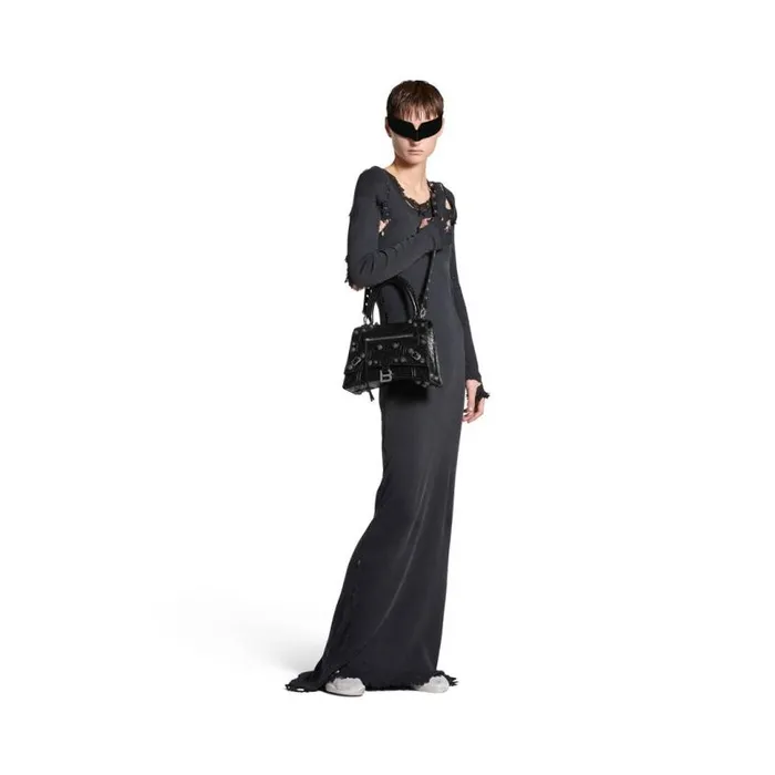 Hourglass X Le Cagole Medium Handbag In Black Women Balenciaga Handbags