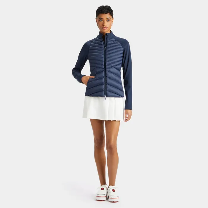 Hybrid Quilted Tech Interlock Jacket Twilight Women GFORE Outerwear