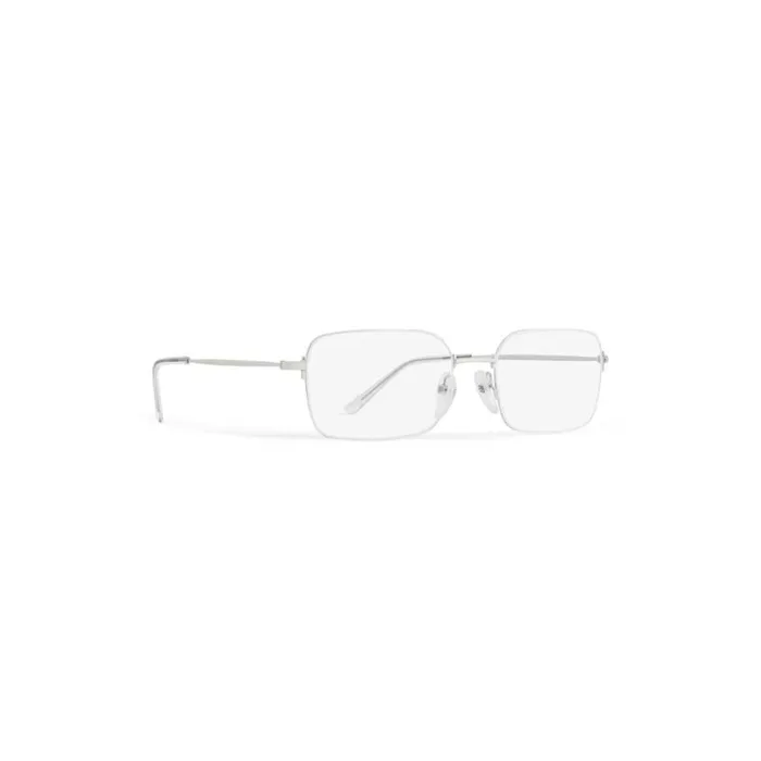 Invisible Rectangle Sunglasses In Silver WomenMen Balenciaga Sunglasses