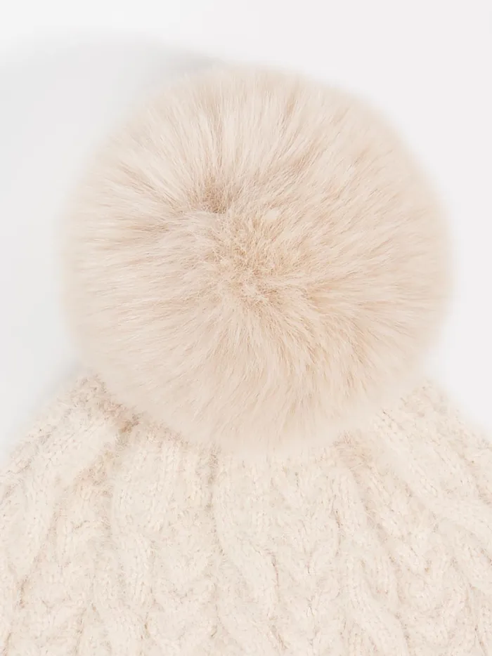 Isabella Pompom Beanie Beige Women Altar039d State Hats