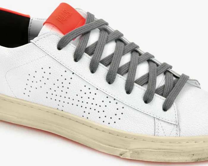 Jack Recycled WhiteOrange Women P448 Low Tops Jack Recycled WhiteOrange Women P448 Low Tops