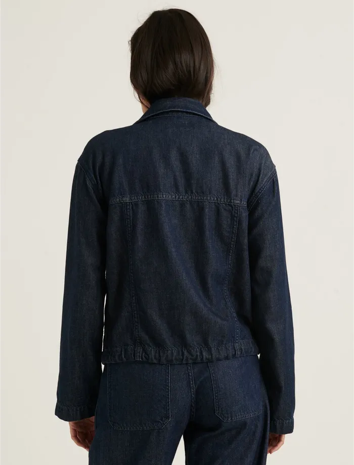 Jackets and Outerwear Lucky Brand Women Relaxed Denim Jacket Silk Mist