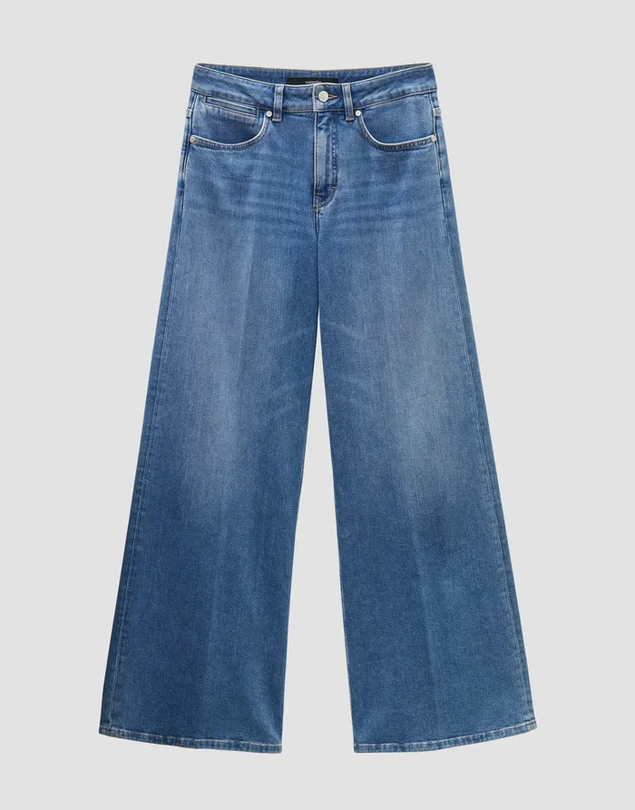 Jeans Extra Wide Leg Jeans CELLMA PALAZZO Mid Rise aus BCI Cotton Mix OPUS Damen Jeans Extra Wide Leg Jeans CELLMA PALAZZO Mid Rise aus BCI Cotton Mix OPUS Damen