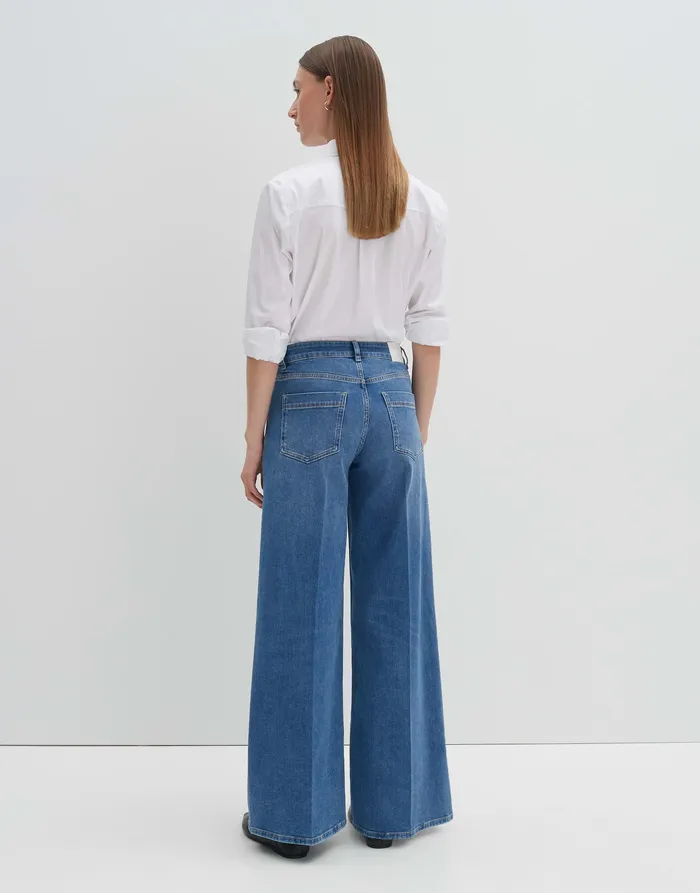 Jeans Extra Wide Leg Jeans CELLMA PALAZZO Mid Rise aus BCI Cotton Mix OPUS Damen Jeans Extra Wide Leg Jeans CELLMA PALAZZO Mid Rise aus BCI Cotton Mix OPUS Damen