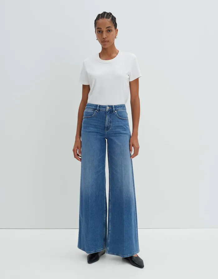 Jeans Extra Wide Leg Jeans CELLMA PALAZZO Mid Rise aus BCI Cotton Mix OPUS Damen Jeans Extra Wide Leg Jeans CELLMA PALAZZO Mid Rise aus BCI Cotton Mix OPUS Damen