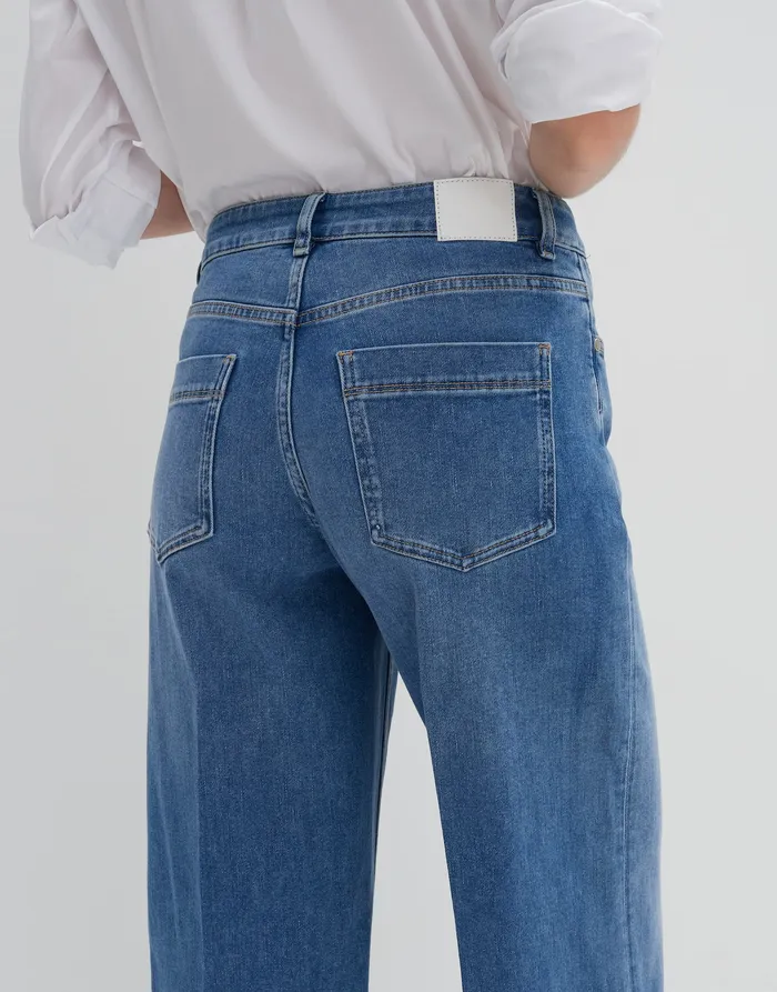 Jeans Extra Wide Leg Jeans CELLMA PALAZZO Mid Rise aus BCI Cotton Mix OPUS Damen Jeans Extra Wide Leg Jeans CELLMA PALAZZO Mid Rise aus BCI Cotton Mix OPUS Damen