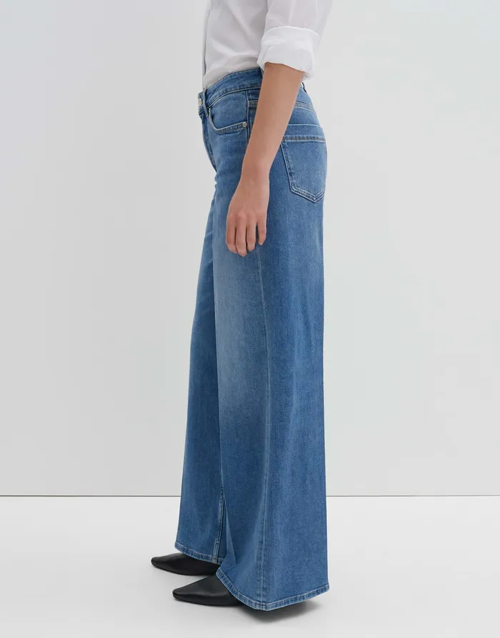 Jeans Extra Wide Leg Jeans CELLMA PALAZZO Mid Rise aus BCI Cotton Mix OPUS Damen Jeans Extra Wide Leg Jeans CELLMA PALAZZO Mid Rise aus BCI Cotton Mix OPUS Damen