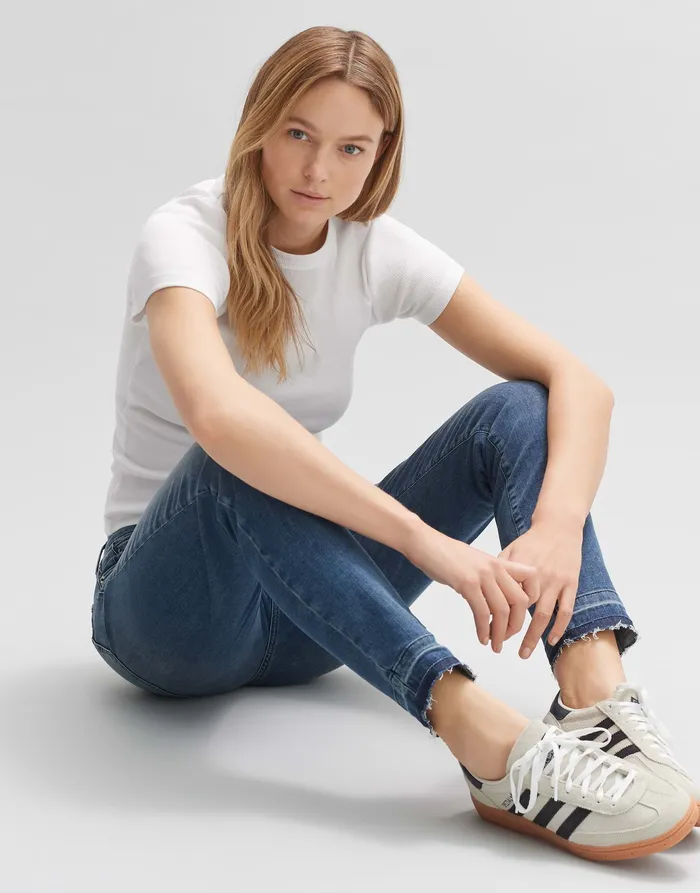 Jeans OPUS Damen Slim Jeans EVITA URBAN Mid Rise aus softem BCI Cotton Mix Jeans OPUS Damen Slim Jeans EVITA URBAN Mid Rise aus softem BCI Cotton Mix