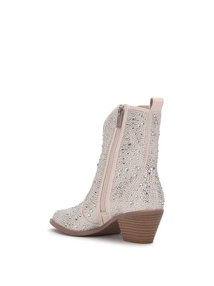 Jessica Simpson Boots and Booties Women Ostelle Western Bootie In Chalk
