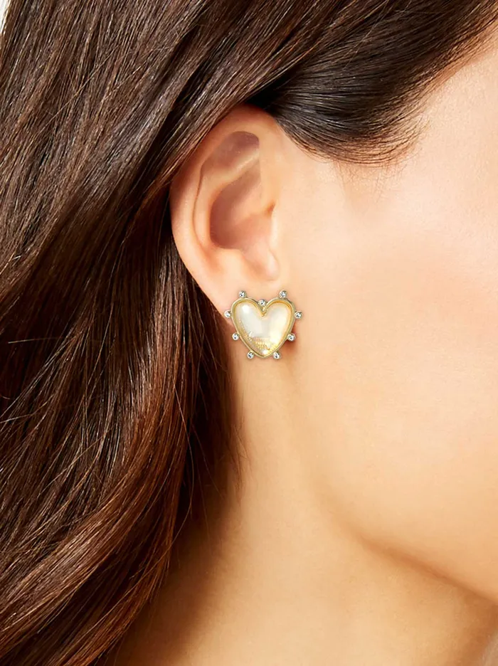 Jessica Simpson Earrings Accessories Heart Stud Earrings
