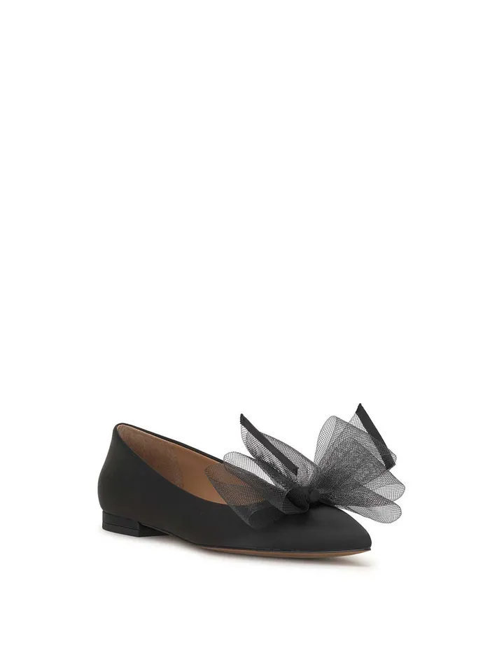 Jessica Simpson Flats Women Elspeth Bow Ballet Flat In Black