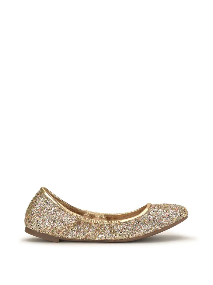 Jessica Simpson Flats Women Sandaze Flat In Party Gold