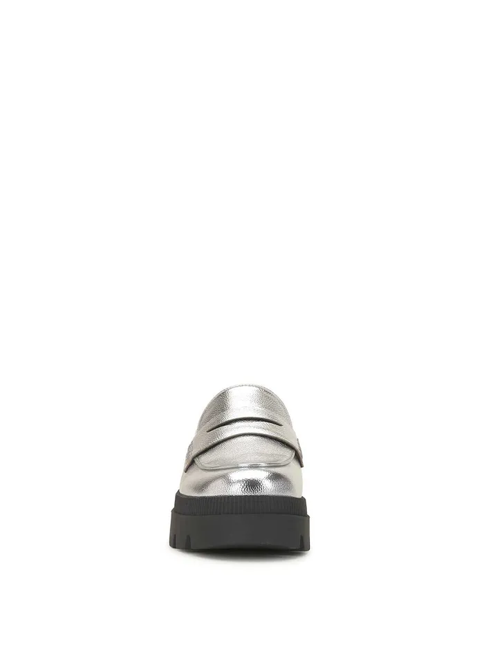 Jessica Simpson Flats Women Uma Slip On Loafer In Silver