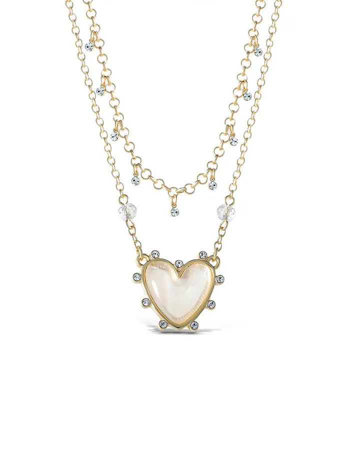 Jessica Simpson Necklaces Accessories Layered Heart Necklace