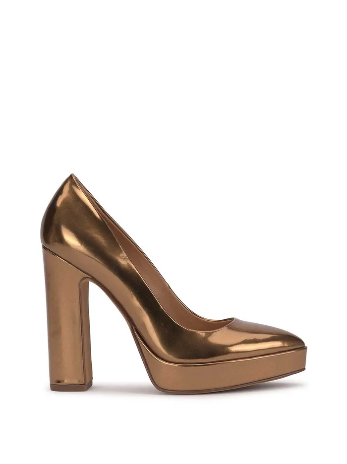 Jessica Simpson Platforms Women Glynis Platform Pump In Bronze