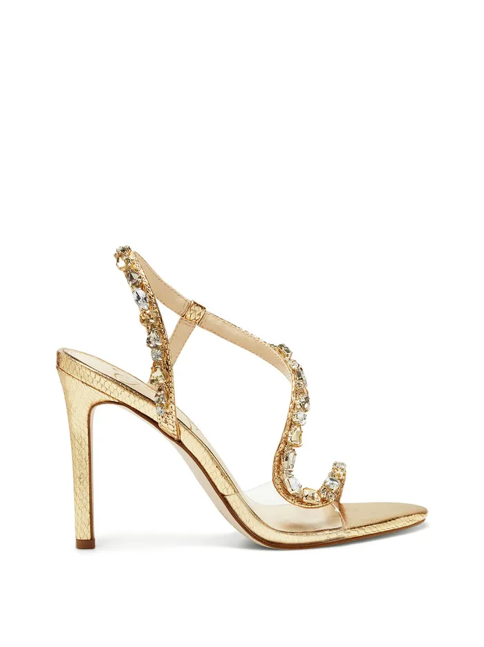 Jessica Simpson Sandals Women Jaycin High Heel In Gold