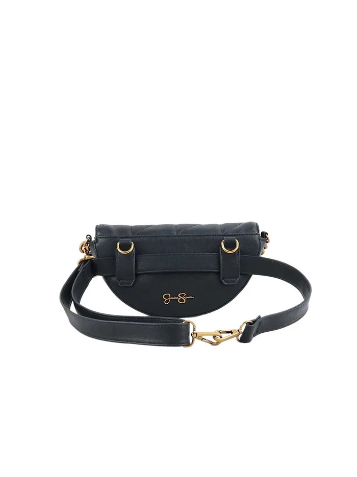 Jessica Simpson Satchel Accessories Lexi Belt Bag In Meteorite and Brass