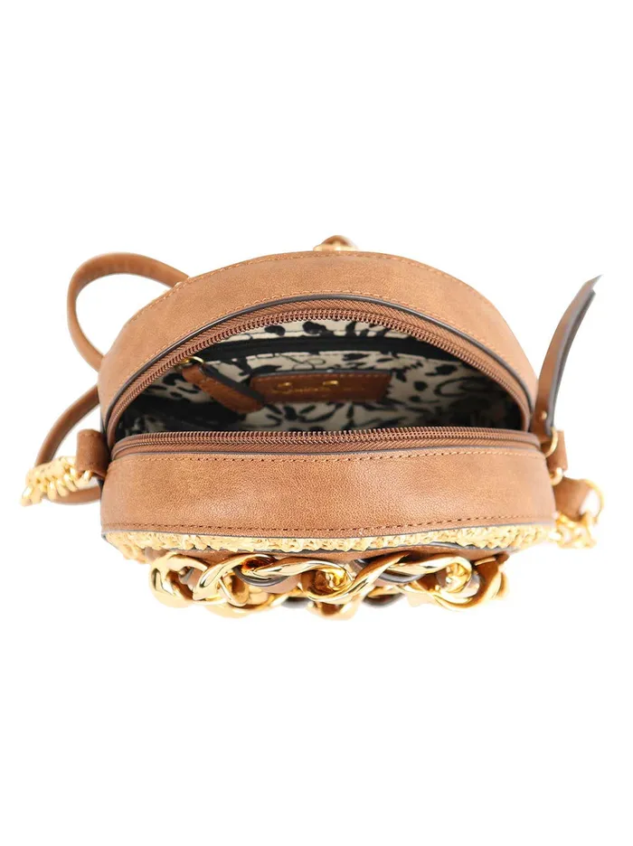 Jessica Simpson Satchel Accessories Maison Circle Crossbody In Straw Natural
