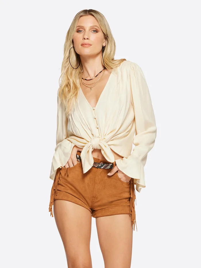 Jessica Simpson Tops Women Cecily Top In Parchment