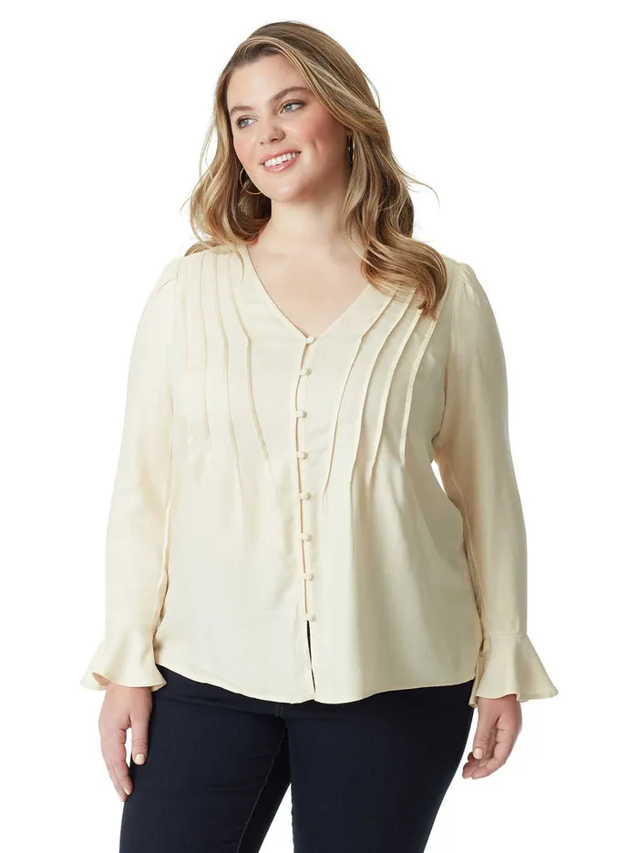 Jessica Simpson Tops Women Cecily Top In Parchment