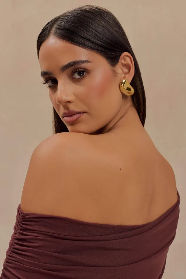 Jewellery Women Meshki Alicia Horizontal Earrings 8211 Gold