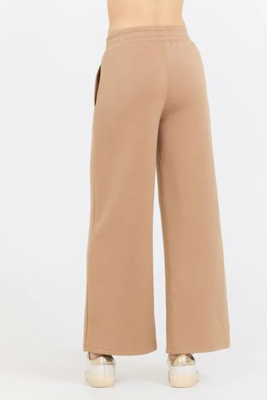 Joggers Women Vintage Havana Caramel Cloud Fleece Flare Pant Caramel