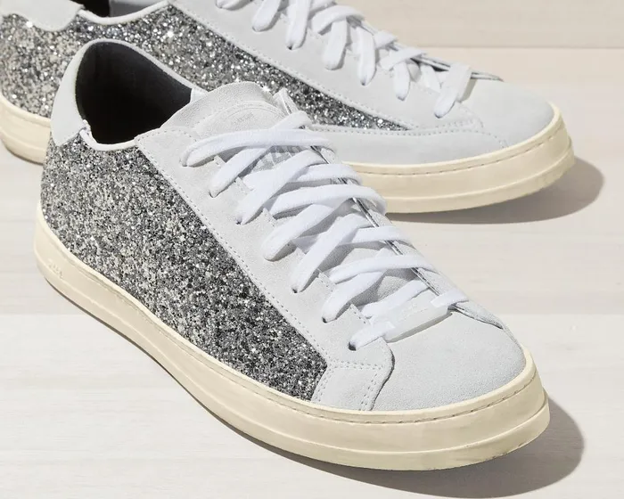 John Recycled WhiteSilver Women P448 Low Tops John Recycled WhiteSilver Women P448 Low Tops
