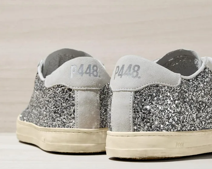 John Recycled WhiteSilver Women P448 Low Tops John Recycled WhiteSilver Women P448 Low Tops