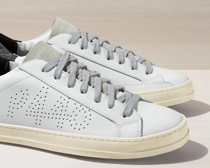 John WhiteBlack Men P448 Low Tops John WhiteBlack Men P448 Low Tops