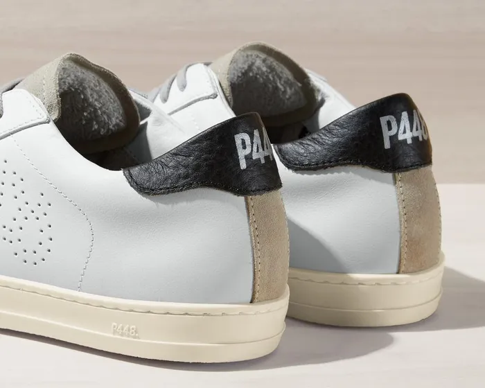 John WhiteBlack Men P448 Low Tops John WhiteBlack Men P448 Low Tops