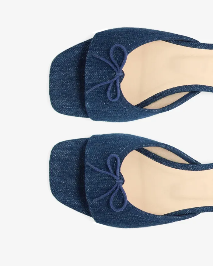 Jordana Mules Classic Blue Women Repetto Sandals and Mules Jordana Mules Classic Blue Women Repetto Sandals and Mules