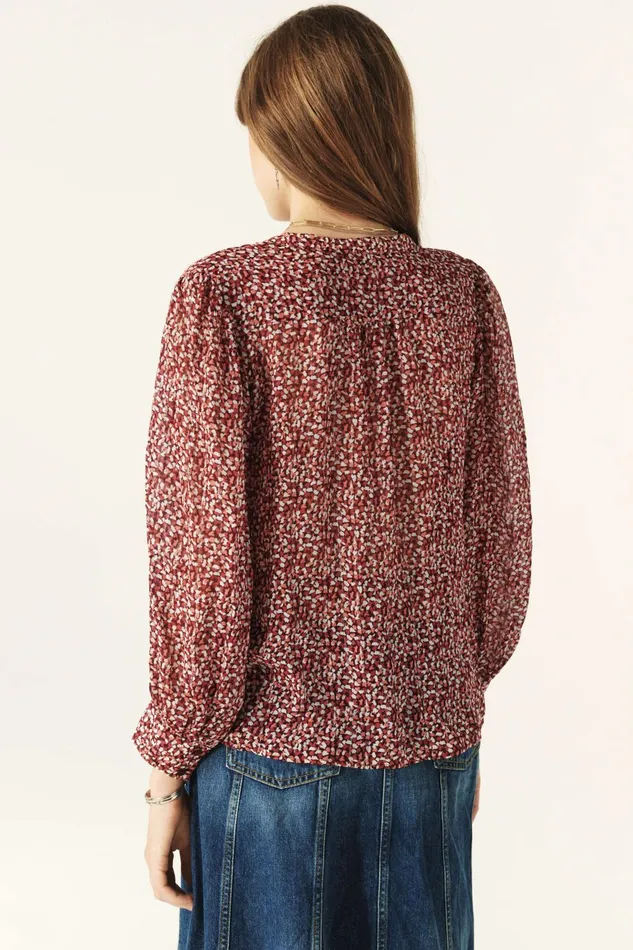 Kelani Shirt Kelani Red Women Baandsh Tops and Shirts