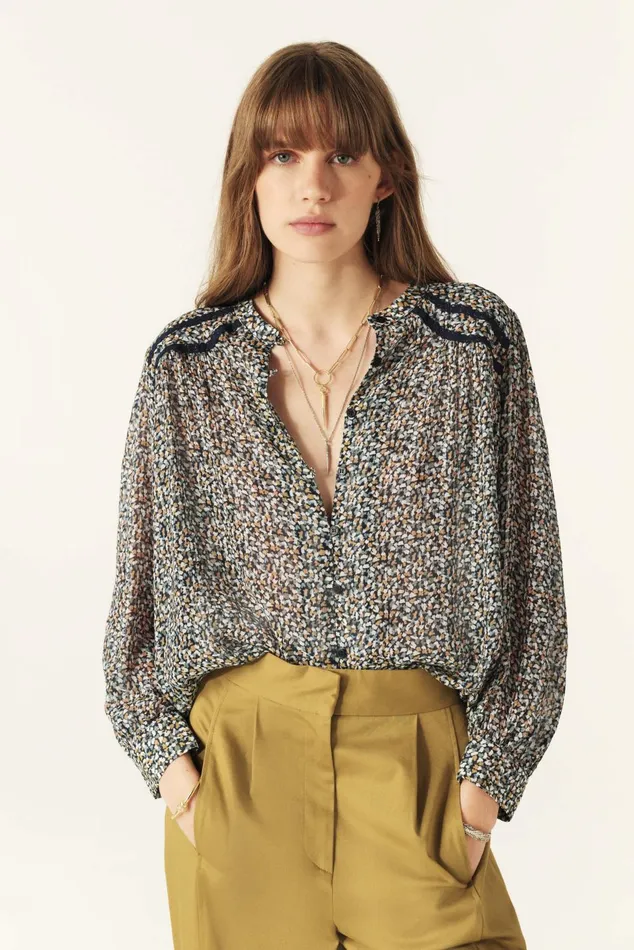 Kelani Shirt Kelani Red Women Baandsh Tops and Shirts