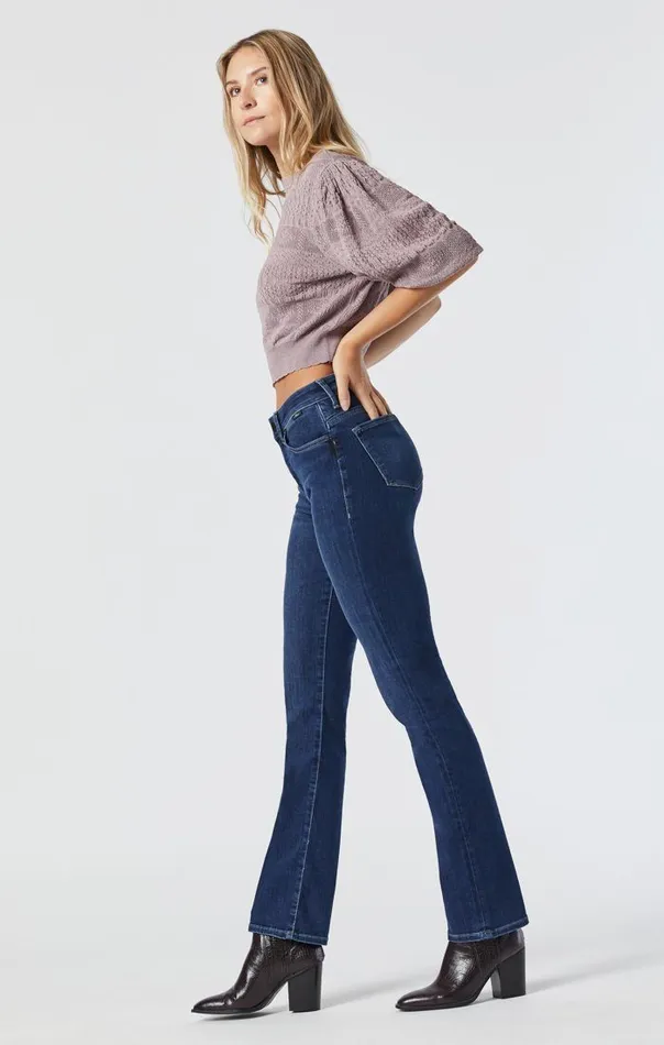 Kendra High Rise Straight Leg In Dark Blue Supersoft Women Mavi Jeans Denim