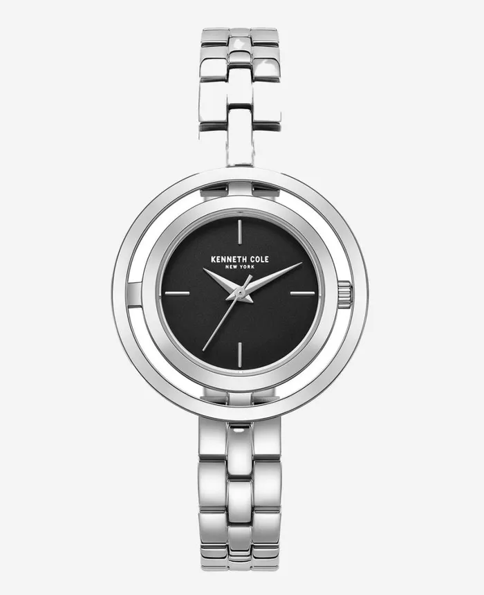Kenneth Cole Automatic Transparency Water Resistant Bracelet Watch Grey Women Womens Watches Kenneth Cole Automatic Transparency Water Resistant Bracelet Watch Grey Women Womens Watches