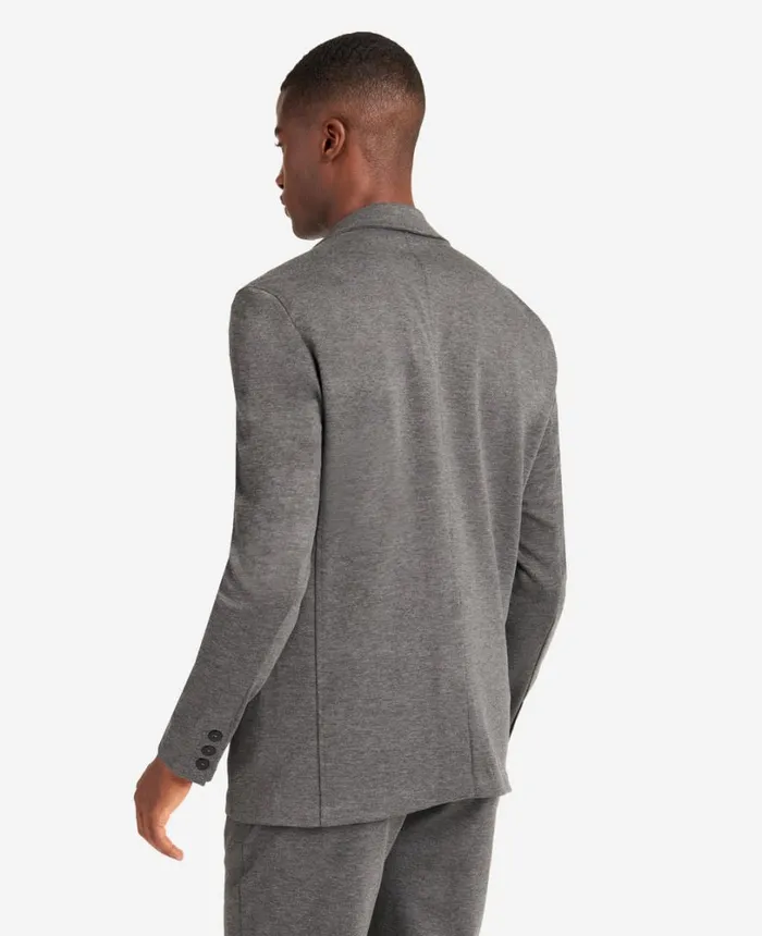 Kenneth Cole Knit Tailored Jacket Black Heather Men Suits and Suit Separates Kenneth Cole Knit Tailored Jacket Black Heather Men Suits and Suit Separates