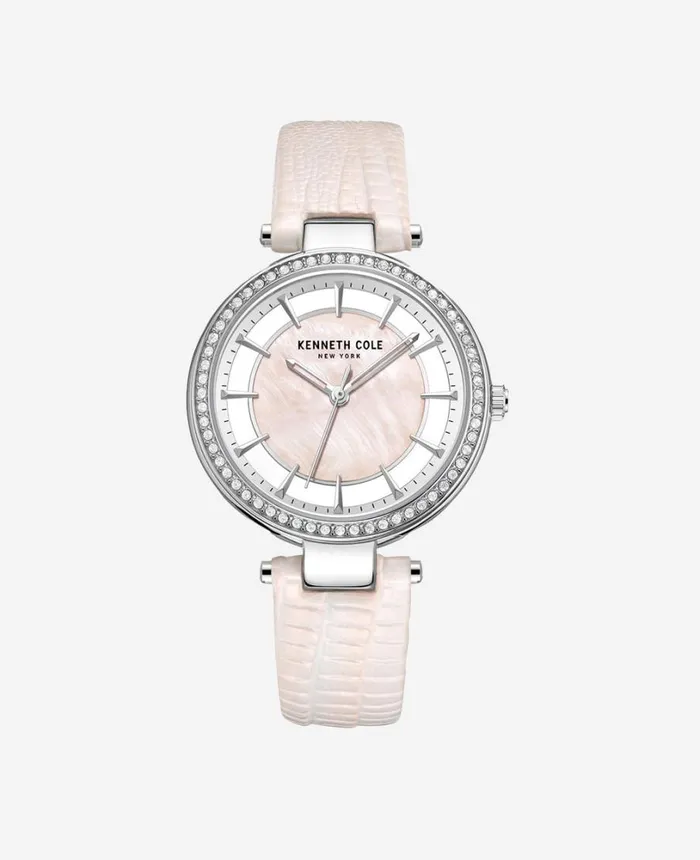 Kenneth Cole Modern Classic Slim Water Resistant Leather Strap Watch Metallic Women Womens Watches Kenneth Cole Modern Classic Slim Water Resistant Leather Strap Watch Metallic Women Womens Watches