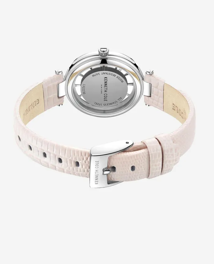 Kenneth Cole Modern Classic Slim Water Resistant Leather Strap Watch Metallic Women Womens Watches Kenneth Cole Modern Classic Slim Water Resistant Leather Strap Watch Metallic Women Womens Watches