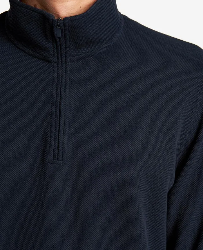 Kenneth Cole QuarterZip Knit Pullover Navy Men Sweaters Kenneth Cole QuarterZip Knit Pullover Navy Men Sweaters