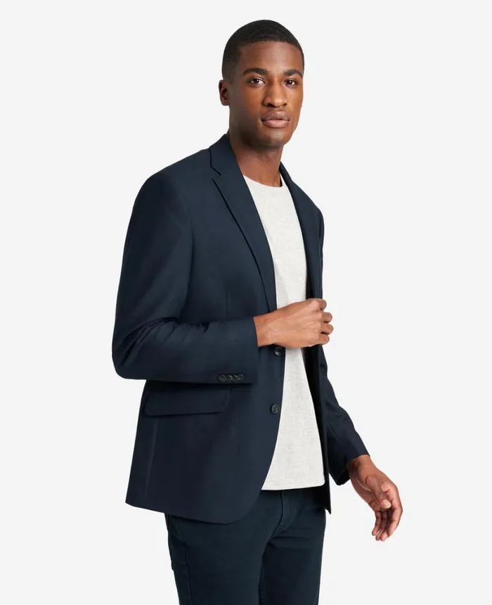Kenneth Cole Ready Flex Suit Separate Jacket Navy Men Suits and Suit Separates