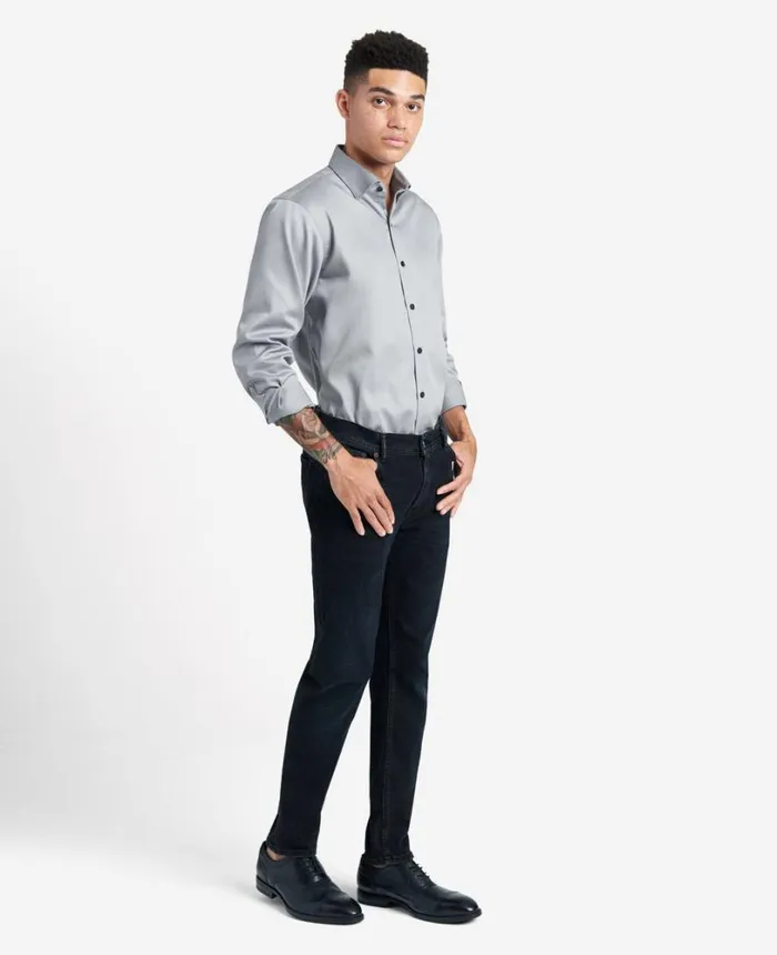 Kenneth Cole RegularFit ButtonDown Stretch Dress Shirt With TEK FIT Flint Men Shirts