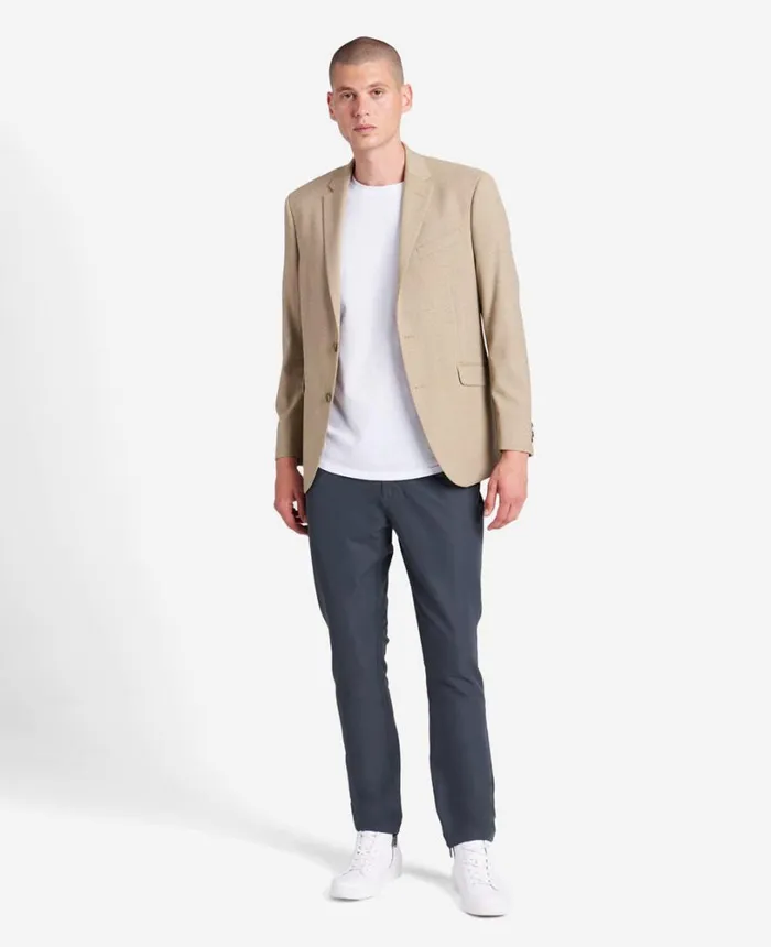 Kenneth Cole SlimFit Tan Mini Check Stretch TECHNICOLE Sport Coat Tan Men Jackets and Outerwear Kenneth Cole SlimFit Tan Mini Check Stretch TECHNICOLE Sport Coat Tan Men Jackets and Outerwear