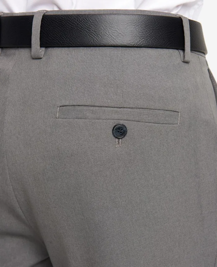 Kenneth Cole Stretch Micro Check ModernFit TECHNICOLE Dress Pant Medium Grey Men Dress Pants Kenneth Cole Stretch Micro Check ModernFit TECHNICOLE Dress Pant Medium Grey Men Dress Pants