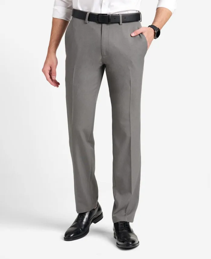 Kenneth Cole Stretch Micro Check ModernFit TECHNICOLE Dress Pant Medium Grey Men Dress Pants Kenneth Cole Stretch Micro Check ModernFit TECHNICOLE Dress Pant Medium Grey Men Dress Pants