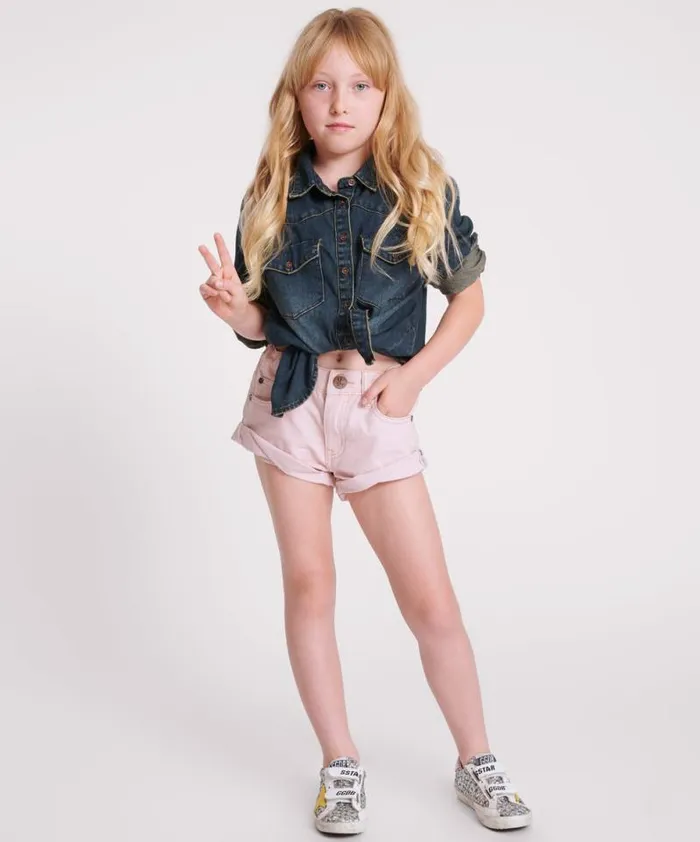 Kids BLUSH KIDS BANDIT SHORTS One Teaspoon Kids