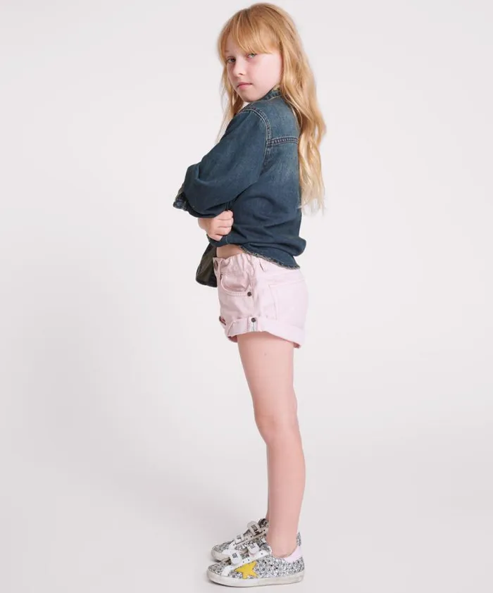 Kids BLUSH KIDS BANDIT SHORTS One Teaspoon Kids Kids BLUSH KIDS BANDIT SHORTS One Teaspoon Kids