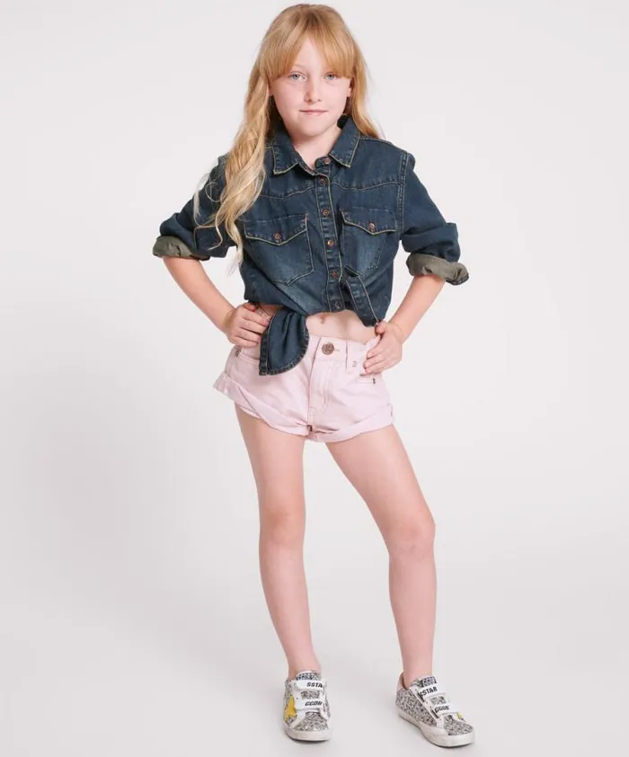 Kids BLUSH KIDS BANDIT SHORTS One Teaspoon Kids Kids BLUSH KIDS BANDIT SHORTS One Teaspoon Kids