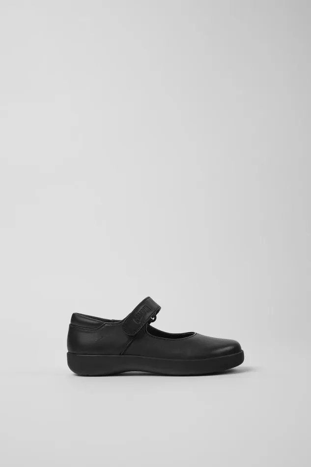 Kids Camper Ballerinas Spiral Comet Black Leather Shoes For Kids Kids Camper Ballerinas Spiral Comet Black Leather Shoes For Kids